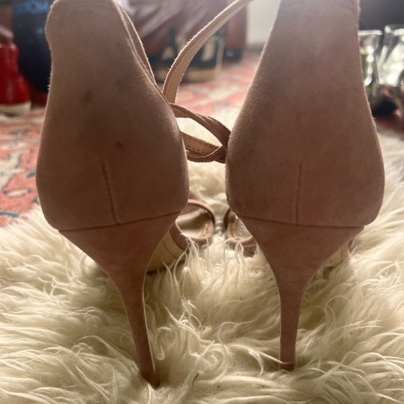 Sam Edelman Pale Pink (blush) Suede Heels 9.5 - Picture 3 of 5